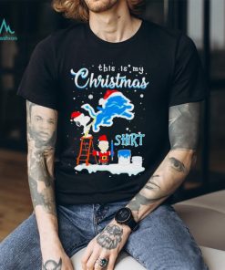 peanuts Snoopy And Charlie Brown Wall Paint Detroit Lions This Is My Christmas Shirt, hoodie, sweater, long sleeve and tank top peanuts Snoopy And Charlie Brown Wall Paint Detroit Lions This Is My Christmas Shirt