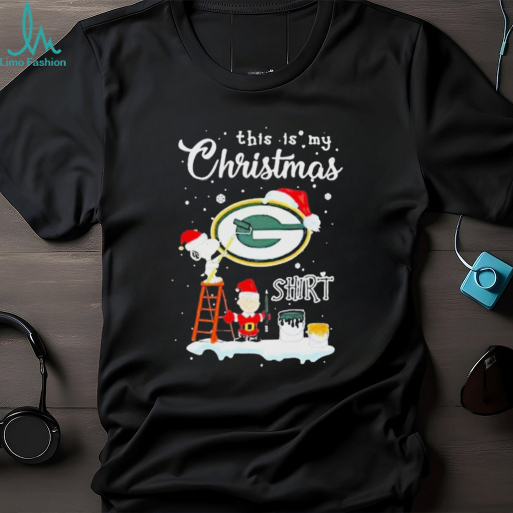 peanuts Snoopy And Charlie Brown Wall Paint Green Bay Packers This Is My Christmas Shirt peanuts Snoopy And Charlie Brown Wall Paint Green Bay Packers This Is My Christmas Shirt
