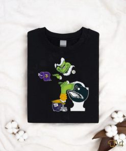 pittsburgh steelers toilet grinch santa claus football fan shirt