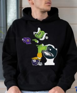 pittsburgh steelers toilet grinch santa claus football fan shirt