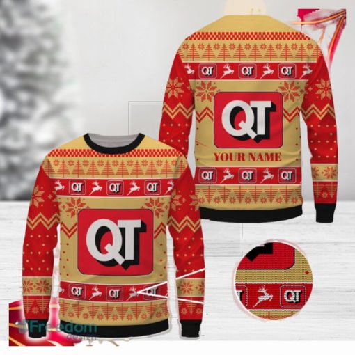 quiktrip Logo Brands Knitted Christmas Sweater Gift For Men And Women