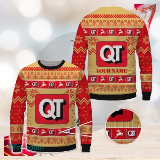 quiktrip Logo Brands Knitted Christmas Sweater Gift For Men And Women