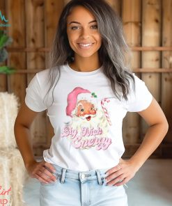 retro groovy big nick santa energy pink santa christmas xmas t shirt