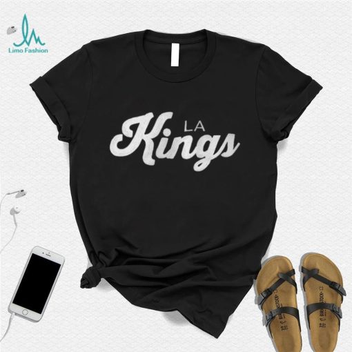 s Los Angeles Kings Starter x NHL Black Ice Black Cross Check Shirt