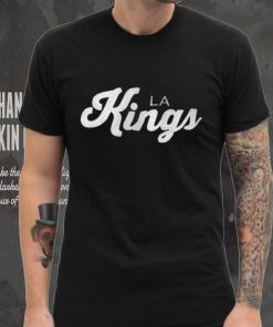 s Los Angeles Kings Starter x NHL Black Ice Black Cross Check Shirt