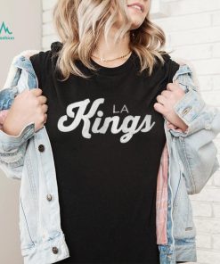 s Los Angeles Kings Starter x NHL Black Ice Black Cross Check Shirt