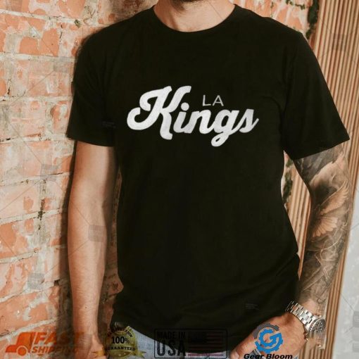 s Los Angeles Kings Starter x NHL Black Ice Black Cross Check Shirt