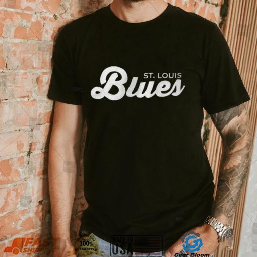 s St. Louis Blues Starter x NHL Black Ice Black Cross Check Shirt