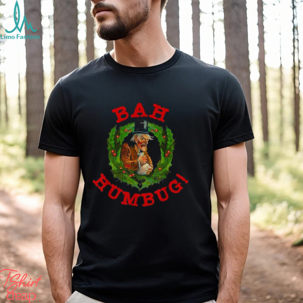 scrooge bah humbug t shirt art funny anti christmas spirit t shirt