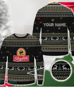 shoprite Logo Brands Knitted Christmas Sweater Gift For Fans Custom Name