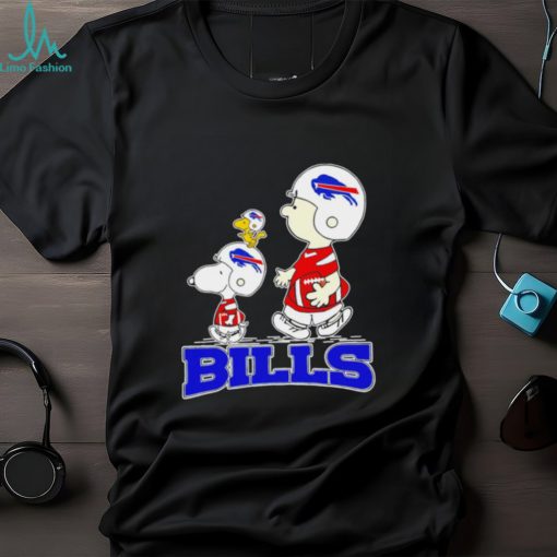 snoopy and Charlie Brown Buffalo Bills football The Peanuts characters gift shirt