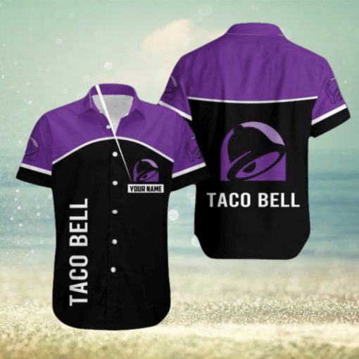 taco bell Casual Big Logo 3D Hawaiian Shirt For Men And Women Custom Name