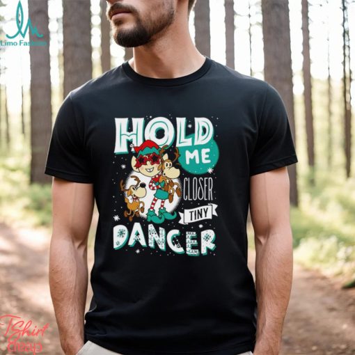 Elf and reindeer hold me closer Tiny Dancer Christmas Shirt