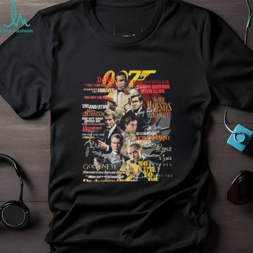 007 Years Of Bond 1962 – 2024 Thank You For The Memories T Shirt