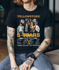 05 Years Anniversary Of Yellowstone 2018 2023 Thank You For The Memories Signatures Shirt