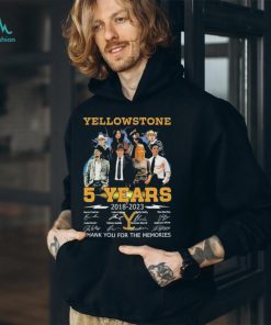 05 Years Anniversary Of Yellowstone 2018 2023 Thank You For The Memories Signatures Shirt