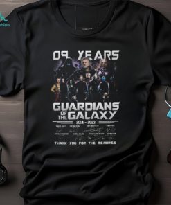 09 Years Guardians Of The Galaxy 2014 – 2023 Thank You For The Memories T Shirt – Limited Edition