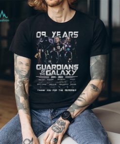 09 Years Guardians Of The Galaxy 2014 – 2023 Thank You For The Memories T Shirt – Limited Edition