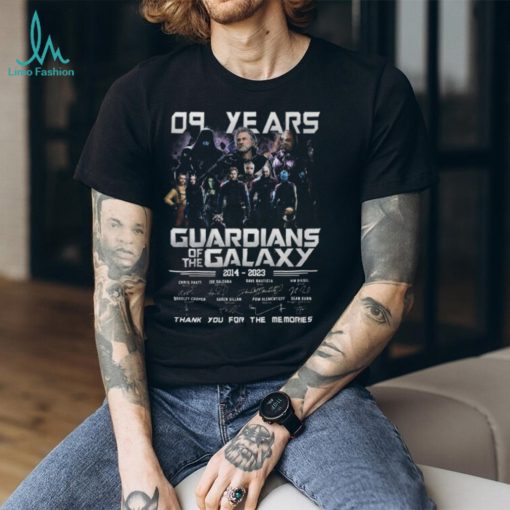 09 Years Guardians Of The Galaxy 2014 – 2023 Thank You For The Memories T Shirt – Limited Edition