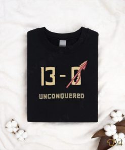 13 0 Unconquered Florida State FSU shirt, hoodie, sweater, long sleeve and tank top 13 0 Unconquered Florida State FSU shirt
