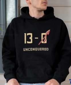 13 0 Unconquered Florida State FSU shirt, hoodie, sweater, long sleeve and tank top 13 0 Unconquered Florida State FSU shirt