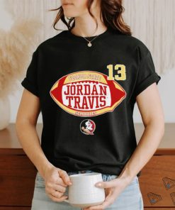 13 Florida State Jordan Travis Seminoles logo T shirt