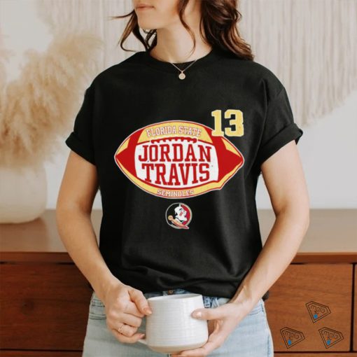 13 Florida State Jordan Travis Seminoles logo T shirt