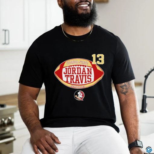 13 Florida State Jordan Travis Seminoles logo T shirt