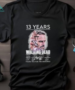 13 Years 2010 2023 The Walking Dead Final Season Thank You For The Memories Signatures Shirt