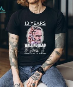 13 Years 2010 2023 The Walking Dead Final Season Thank You For The Memories Signatures Shirt