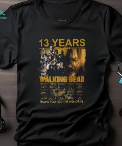 13 Years 2010 – 2023 The Walking Dead Signature Thank You For The Memories T Shirt
