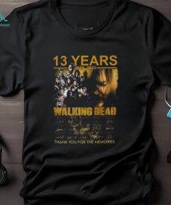 13 Years 2010 – 2023 The Walking Dead Signature Thank You For The Memories T Shirt