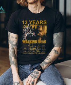 13 Years 2010 – 2023 The Walking Dead Signature Thank You For The Memories T Shirt