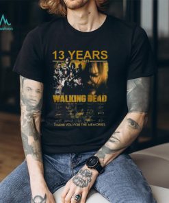 13 Years 2010 – 2023 The Walking Dead Signature Thank You For The Memories T Shirt