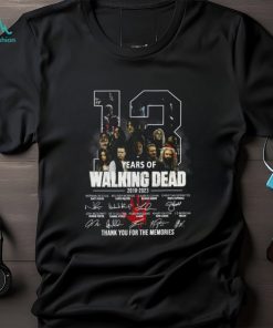 13 Years Of The Walking Dead 2010 – 2023 Thank You For The Memories T Shirt