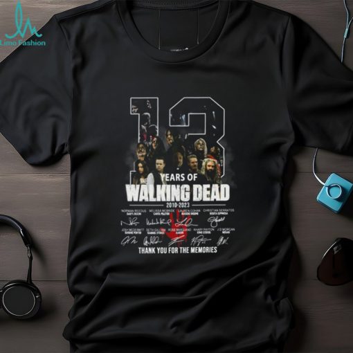 13 Years Of The Walking Dead 2010 – 2023 Thank You For The Memories T Shirt