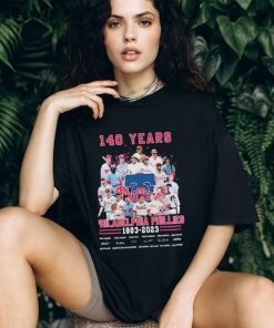 140 Years Of Philadelphia Phillies Baseball Team 1883 2023 Signatures Shirt