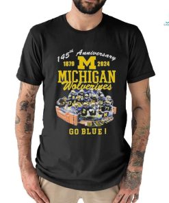 145th Anniversary 1879 – 2024 Michigan Wolverines Go Blue Michigan Stadium Ann Arbor Mi shirt