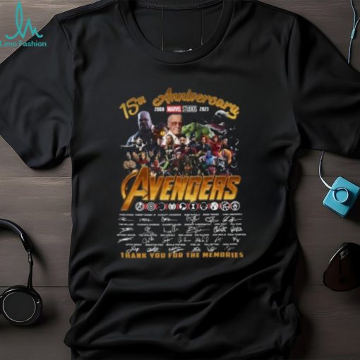 15th Anniversary 2008 – 2023 Marvel Studios Avengers Thank You For The Memories Unisex T Shirt – Limited Edition