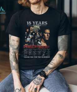 18 Years 2005 – 2023 Prison Break Thank You For The Memories T Shirt