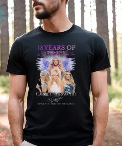 18 Years Of 2005 2023 Denim Rhinestones Tour Carrie Underwood Thank You For The Memories Shirt