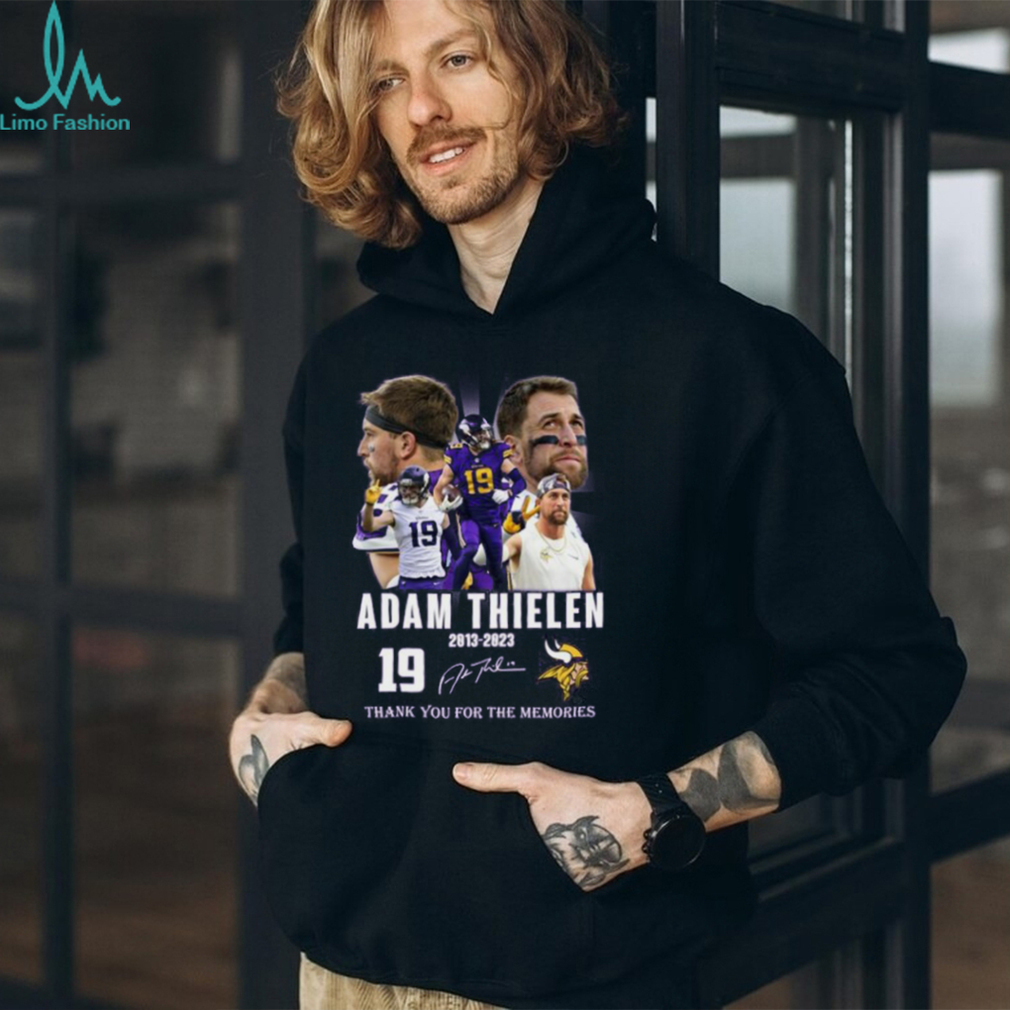 19 Adam Thielen 2013 – 2023 Thank You For The Memories T Shirt – Limited Edition 19 Adam Thielen 2013 – 2023 Thank You For The Memories T Shirt – Limited Edition