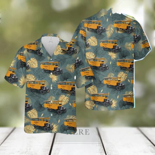 1927 Blue Bird No. 1 School Bus Aloha Hawaiian Shirt Beach Gift Short Sleeve Shirt