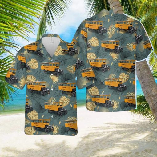 1927 Blue Bird No. 1 School Bus Aloha Hawaiian Shirt Beach Gift Short Sleeve Shirt