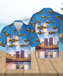 192nd Wing F 22 Raptor Virginia Air National Guard Hawaiian Shirt