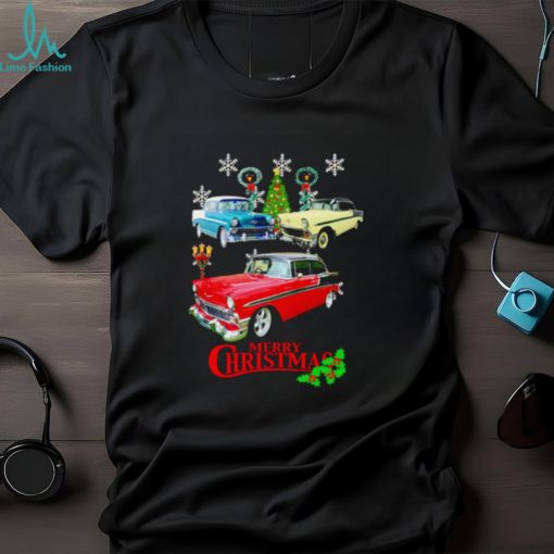 1956 Chevy car Merry Christmas shirt
