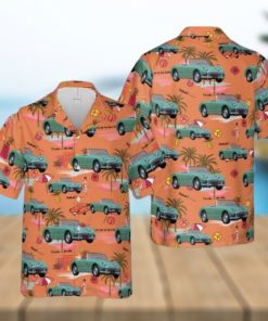 1961 Austin Healey Bugeye Sprite Aloha Hawaiian Shirt