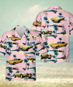 1972 Pontiac Firebird Formula Gold Aloha Hawaiian Shirt