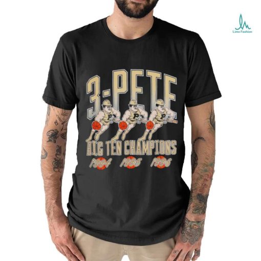 1994 1995 1996 3 Pete Purdue Boilermakers Big Ten Champions basketball mascot shirt
