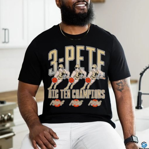 1994 1995 1996 3 Pete Purdue Boilermakers Big Ten Champions basketball mascot shirt